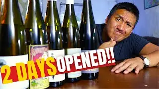 How does WINE taste after being opened for several days?