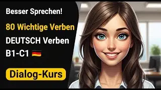 Deutsche Verben: 80 wichtige Verben im kompletten Dialog-Kurs | Besser sprechen im Kontext | Teil 5