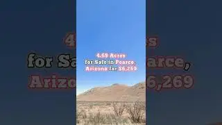 4.69 acres for sale in Arizona for $6,269. Dm for more. 