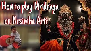 How to play Mridanga on Nrsimha Arti | Splash Mridanga Learning Lesson 13|The Krsna Conscious Corner