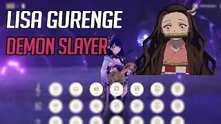 Gurenge Lisa Cover Using Floral Zither With Notes Genshin Impact !!!