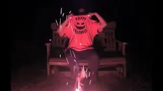 End of Summer Campfire on a Quiet Night