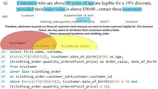04. Customers above 50 yrs of age are legible 4 discount,provided their order value is above $50