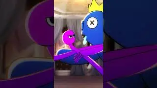 💙Blue Tries To Kiss Purple!?💜(Cartoon Animation)