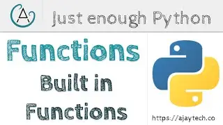 Python Functions - Built in Functions | Just enough Python