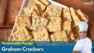 Homemade Graham Cracker Crust Recipe | How to bake the perfect cheesecake crust | Tea time snack