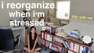 reorganize my bookshelves & bedroom bc the clutter got real bad PHEW