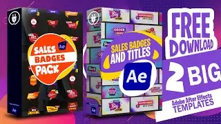 Sales Badges pack for After Effects 2 in 1 | adobe After Effects FreePlugins