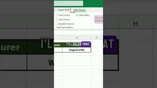 Creating & Deleting Table in Excel, #exceltutorial #short #trending #viral #shortsfeed