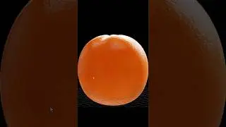 Creating a realistic orange 3d model in Maya 