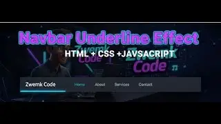 How to make navbar underline with responsive