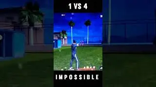 free fire 1vs4 gameplay in phoniex os || free fire 