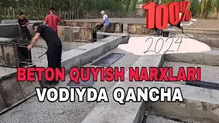 Beton quyish narxlari 2024.vodiyda qancha🚀🔞🇺🇿