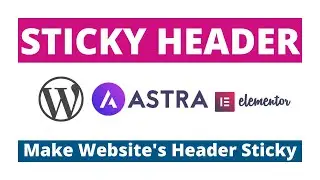 how to create sticky header Bangla tutorial