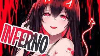 Nightcore - Bella Poarch \\ INFERNO (Rock Cover) (Lyrics)