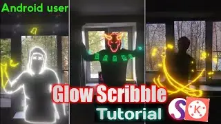 Scribble glow effect tutorial | black shadow scribble Tutorial Android | Neon editing Android