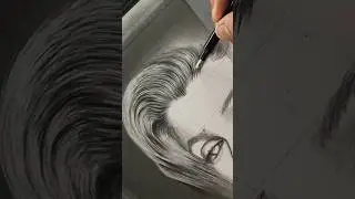 Thats how I draw Realistic HAIR😍 #shorts #marilyn