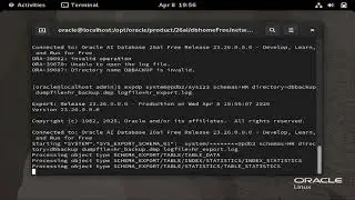 How to export and import the schema with logical backup EXPDP and IMPDP datapump utility in Oracle