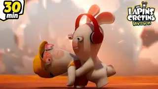 Les Lapins font tout péter pour le 14 juillet ! | Les Lapins Crétins Invasion🐰 | 30 Min | Cartoon