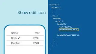 DataTable Flutter Widget of the Week