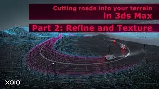 How to cut Roads into a Terrain - 3ds Max (Part 2)