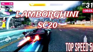 LAMBORGHINI SC20 TOP SPEED 500🥵 || asphlt 9 legends