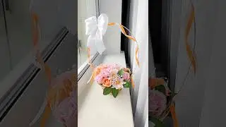 Букет из мыльных роз в корзине