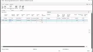 Journals - Create Reversing and Recurring Entries