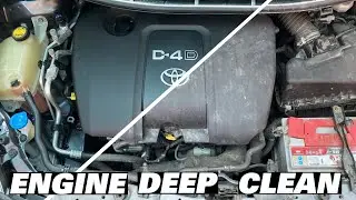 Toyota Auris Engine Bay Deep Clean - How to Wash Engine Bay  - ASMR Car Detailing