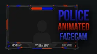 Police Facecam (Template Animated | Speed Art + Tutorial) | FREE