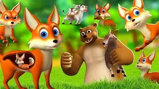 चालक लोमड़ी मूर्ख भालू और शेर Clever Fox Foolish Bear Lion Story in Hindi  Moral Stories Collection