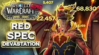 Dragonflight Evoker Devastation Red Dragon Gameplay