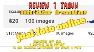 Review 1 tahun jadi contributor dreamstime 