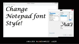 how to change notepad font style and size | change notepad font size | notepad