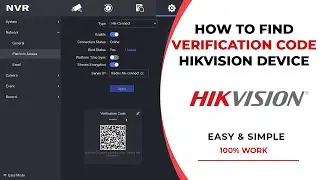 How To Find Hikvision DVR Verification Code For Hik Connect Hikvision