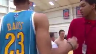 17-year old Karl-Anthony Towns meets rookie Anthony Davis 2012