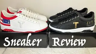 Trump Never Surrender Low Top Sneakers (Black & White) Detailed Review!