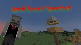 Minecraft Speedrun - Automatic Iron Farm - Random Seed - WORLD RECORD!!!