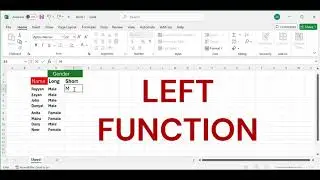 LEFT function in Excel, 