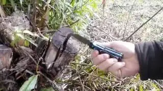 Тест замка ножа Sanrenmu 7063 - действительно, мал, да удал