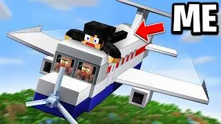 Minecraft but I'm Stuck On A Plane!