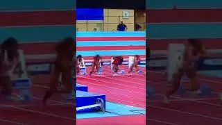 NCAA 60m hurdles Masai Russell