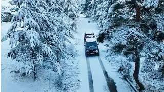 We celebrated the new year at the first snow camp of the year | Camp with a fairy tale landscape