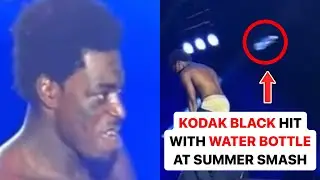 Kodak Black hit with water bottle at Summer Smash (Full Video)
