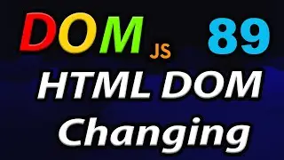 JavaScript HTML DOM - Changing HTML. #89
