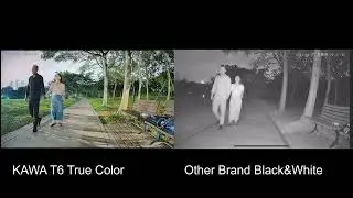 KAWA T6 security camera Next-Gen Color Night Vision garden lane video at night