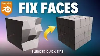FIX SURFACES IN SECONDS...! | how to align vertices easily blender 