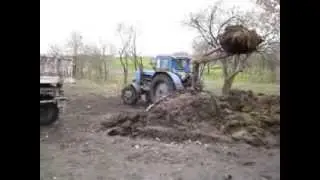 Т-40ам и самодельный погрузчик