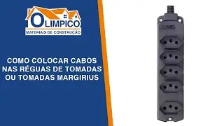 Como Colocar Cabos nas Réguas de Tomadas ou Tomadas Margirius - 🔶 Materiais de Construção Olimpico 🔷