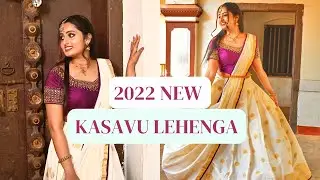 New 2022 Kasavu Lehenga Designs | Kasavu Lehenga Choli